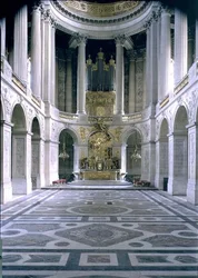 The Royal Chapel, looking east towards the altar, begun 1699