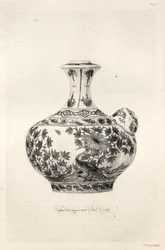 History of the Ceramic Art: A Descriptive and Philosophical Study of the Pottery of All Ages and All Nations: Persia: Soft Porcelain- Gargoulette, Decorated with the Simorg (Plate VI)