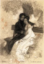 Illustration for Eugenie Grandet by Auguste Leroux