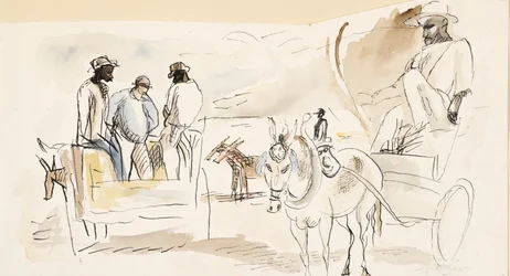 Slaves and Two Carts