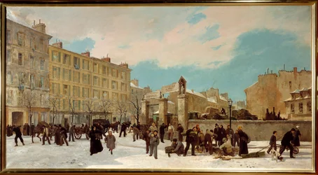 Chantier de Bois à Brûler Boulevard du Montparnasse en Janvier 1871