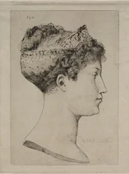 Marie Louise in Profile, 1860