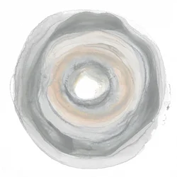Calm Circles with Muted Gray and Beige Tones