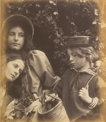 Elizabeth Keown, Kate Keown, and Freddy Gould, c. 1866-1868