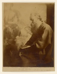 G. F. Watts R. A. in his Studio
