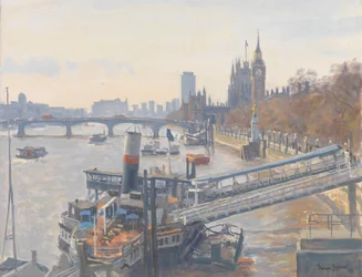 Westminster from Hungerford Bridge