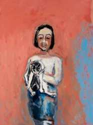 Girl with a Cat, 2000