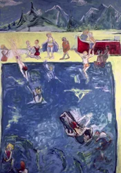 Swimmers in Wengen