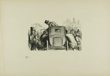 At the Universal Exhibition: The visitor will easily find any means of transportation to return to his hotel