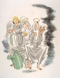 Humorous Wine Illustration 1946