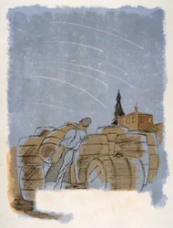 Humorous Wine Illustration 1946