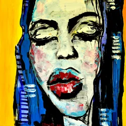 Red Lips Abstract