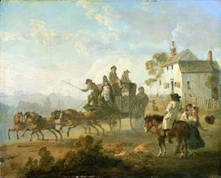 A Stage Coach on a Country Road, 1792