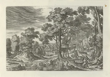 Landscape with Attack on the Traveler (Series: Landscapes with Scenes from the Parable of the Good Samaritan)