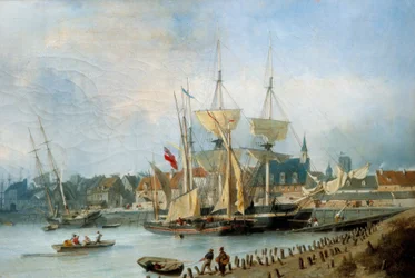 The Entrance of the Port of Dieppe