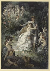 Illustration for A Midsummer Night