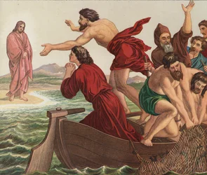 Christ appearing at the Lake Of Tiberias