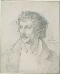 Friedrich Olivier at the age of 25, bust portrait, looking left