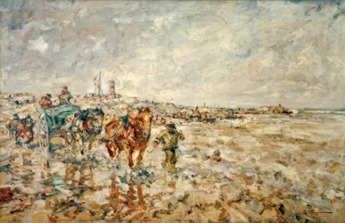 Shrimp Fishermen in the Mudflats