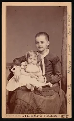 Group Portrait of Herman Henry Diebitsch Children, Marie and Josephine Josie
