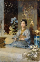 Japanese Woman in a Room