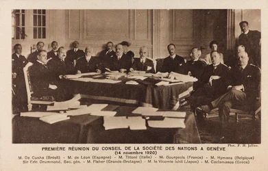 Meeting of the Council of the League of Nations in Geneva