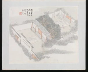 Ten Sites Associated with Ruan Yuan, 1883 (album of ten paintings)