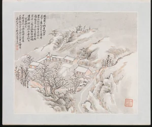 Ten Sites Associated with Ruan Yuan, 1883 (album of ten paintings)