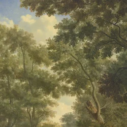 Arcadian Landscape, one of a series of ten murals in the garden room of the main floor of the Amsterdam house Herengracht 524