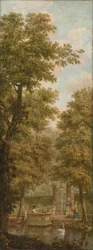 Wall Hanging with Dutch Landscape, Belonging to the Hall of Nieuwe Doelenstraat 22