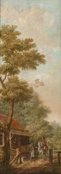 Wall Hanging with Dutch Landscape, Belonging to the Hall of Nieuwe Doelenstraat 22