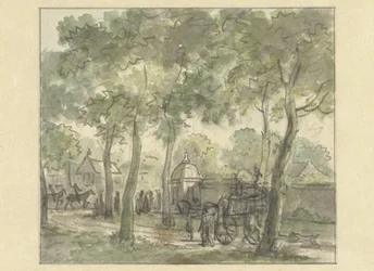 Country Road Along Wall with Dome