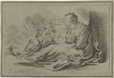 Mother and Two Children