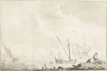 Warship by the Shore