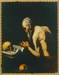 Copy after Ribera. Saint Paul the Hermit