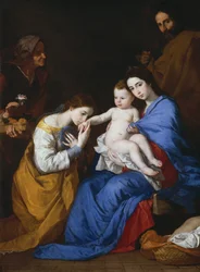 The Holy Family with Saints Anne and Catherine of Alexandria