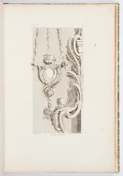 Church Lamp, plate 83, from Works by Juste-Aurèle Meissonnier