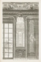 View of the Trumeaux of the Same Cabinet, 3rd Plate