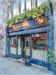 Charming Blue Shopfront