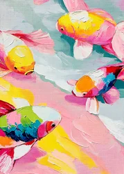 Vibrant Koi Pond