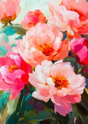Vibrant Peony Blooms