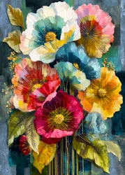 Vibrant Poppy Painting