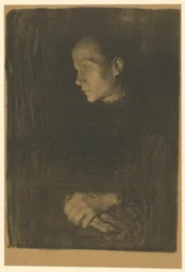Working-Class Woman in Profile Facing Left (Final Version, 1st State)