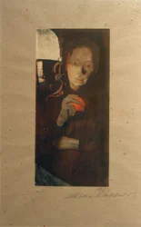 Woman with Orange