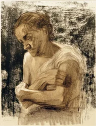 Half-Figure of a Woman with Folded Arms