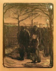 Käthe Kollwitz, Suburb / 1901