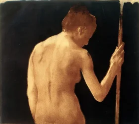 Käthe Kollwitz, Female Half-Nude Back 1901