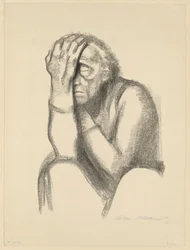 Pensive Woman (Despair) (2nd state)