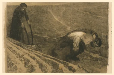 Plough Puller and Woman (Rejected version for plate 1 from “Peasants