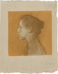 Self-Portrait in Left Profile